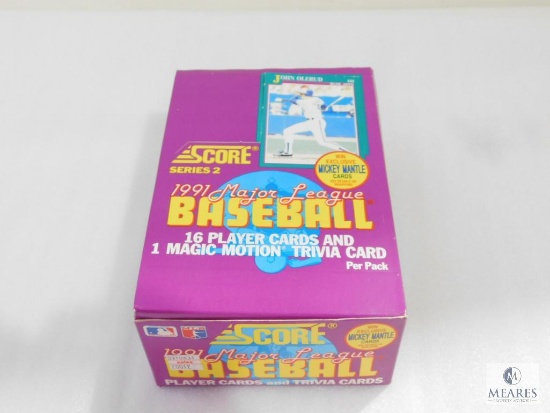 Score Series Two 1991 Major League Baseball Cards