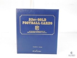NFL 22 Karat Gold Card Album by Danbury Mint
