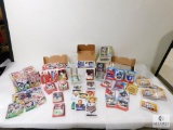 Five Boxes of Football Cards Includes One NBA 1992 Basketball Card