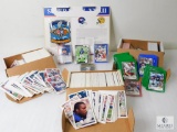 Three Boxes of Football Cards and Super Bowl XXXII Patch