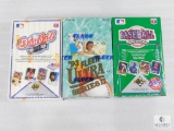 Three Boxes of Baseball Cards Two Upper Deck One Fleer