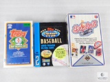 Three Boxes of Baseball Cards One Upper Deck Two Topps