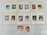 Collection of Fourteen Porcelain Baseball Cards