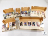 Six Boxes of Sports Cards Weight Lifting Baseball Football Basketball
