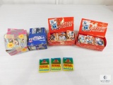 Collection of Football Cards Some in Packaging