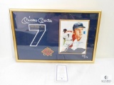 Mickey Mantle Triple Crown, 1956 Framed Autograph Tribute