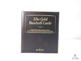 22 Karat Gold Collector Baseball Card Album by Danbury Mint