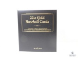 22 Karat Gold Collector Baseball Card Album by Danbury Mint