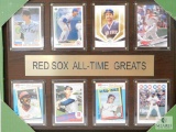 Red Sox All-Time Greats Collector Cards with Wall Plaque