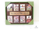 Falcons All-Time Greats Collector Cards with Wall Plaque