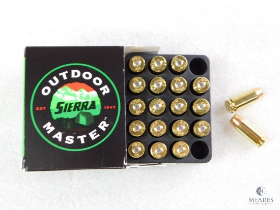 20 Rounds Sierra .40 S&W Ammo. 180 Grain Jacketed Hollow Point