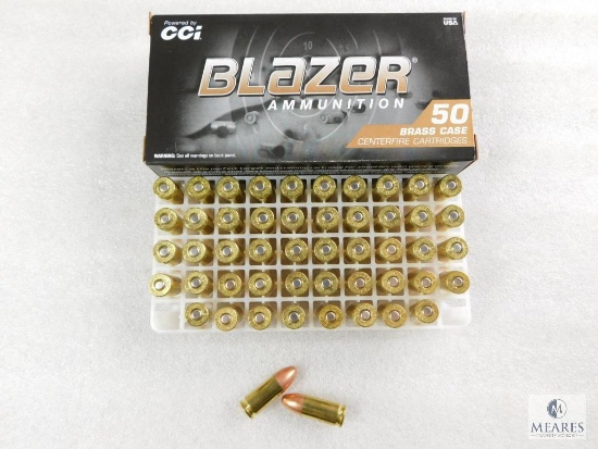 50 Rounds CCI Blazer 9mm Ammo. 124 Grain FMJ