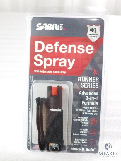 New Sabre Defense Military Grade Pepper Spray with Carry Case for Wrist or Belt