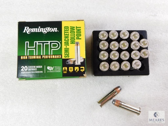 20 Rounds Remington HTP .38 Special Ammo. +P 110 Grain Semi Jacketed Hollow Point
