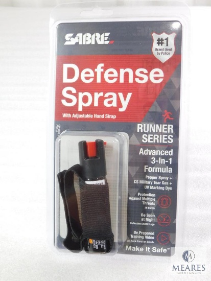 New Sabre Defense Military Grade Pepper Spray with Carry Case for Wrist or Belt