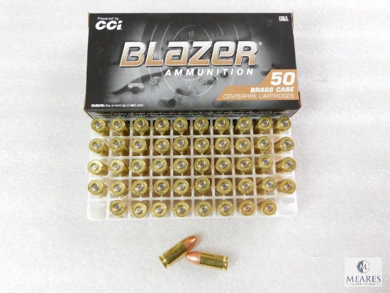 50 Rounds CCI Blazer 9mm Ammo. 124 Grain FMJ