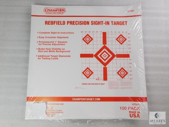 100 Pack Champion Redfield Precision Sight in Rifle Targets
