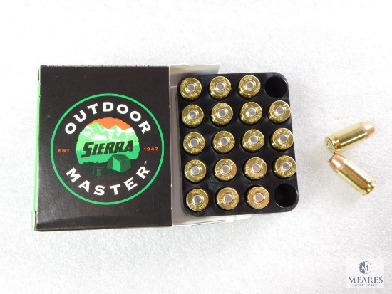 20 Rounds Sierra .380 ACP Ammo. 90 Grain Jacketed Hollow Point