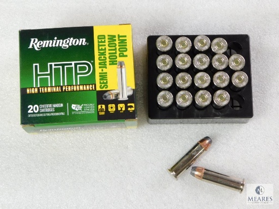 20 Rounds Remington HTP .38 Special Ammo. +P 110 Grain Semi Jacketed Hollow Point