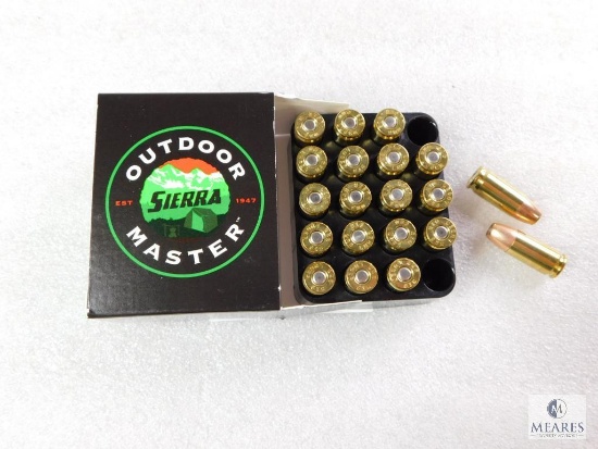 20 Rounds Sierra 9mm Ammo. 115 Grain Jacketed Hollow Point