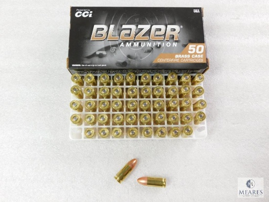 50 Rounds CCI Blazer 9mm Ammo. 124 Grain FMJ