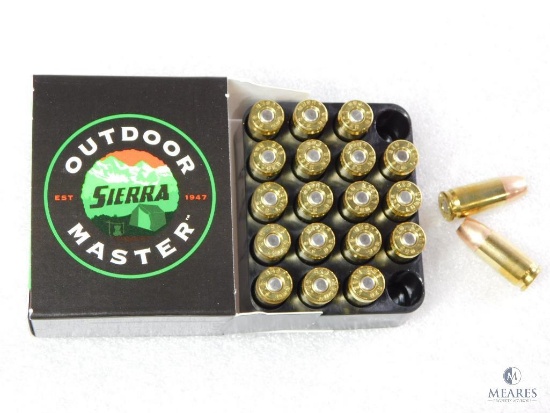 20 Rounds Sierra 9mm Ammo. 115 Grain Jacketed Hollow Point