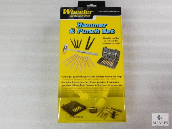 New Wheeler Precision Gunsmith Punch Set and Hammer in Hard Case