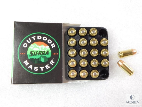 20 Rounds Sierra .380 ACP Ammo. 90 Grain Jacketed Hollow Point