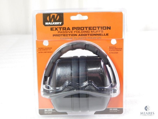 New Walkers Pro Folding Ear Muff Hearing Protection. Great for Shooting or Loud Sporting Events