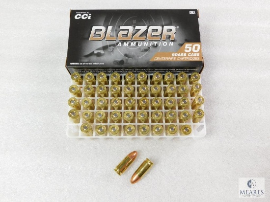 50 Rounds CCI Blazer 9mm Ammo. 124 Grain FMJ