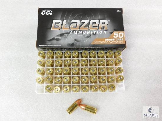 50 Rounds CCI Blazer 9mm Ammo. 124 Grain FMJ