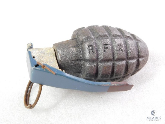 Inert De-Milled Pineapple Type Hand Grenade