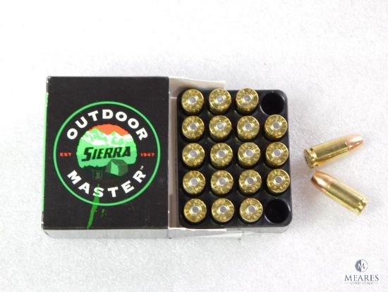 20 Rounds Sierra 9mm Ammo. 115 Grain Jacketed Hollow Point