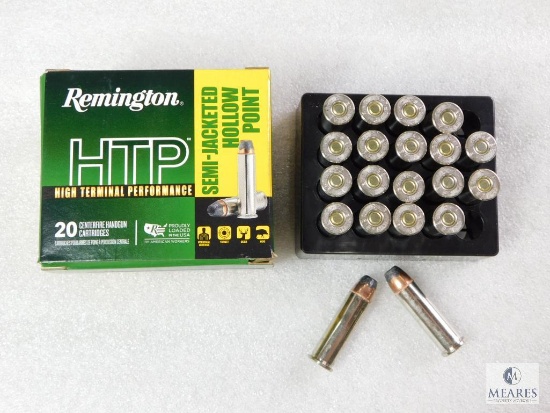 20 Rounds Remington HTP .38 Special Ammo. +P 110 Grain Semi Jacketed Hollow Point