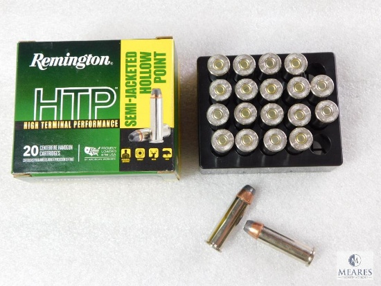 20 Rounds Remington HTP .38 Special Ammo. +P 110 Grain Semi Jacketed Hollow Point