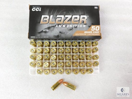 50 Rounds CCI Blazer 9mm Ammo. 124 Grain FMJ