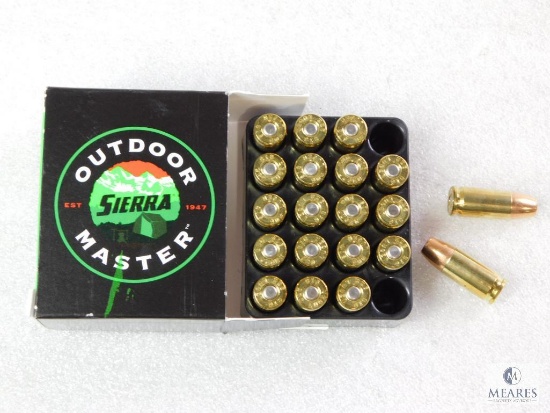 20 Rounds Sierra 9mm Ammo. 115 Grain Jacketed Hollow Point