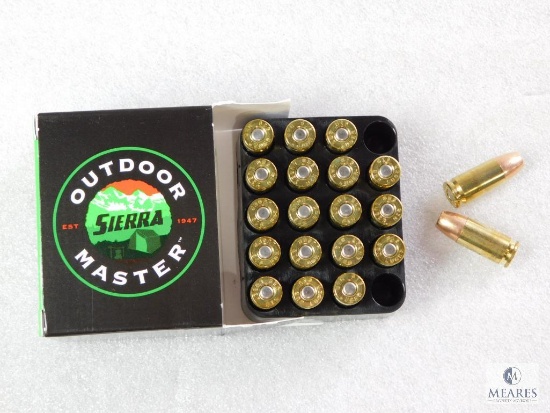 20 Rounds Sierra 9mm Ammo. 115 Grain Jacketed Hollow Point