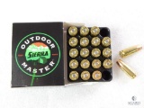 20 Rounds Sierra 9mm Ammo. 115 Grain Jacketed Hollow Point