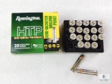 20 Rounds Remington HTP .38 Special Ammo. +P 110 Grain Semi Jacketed Hollow Point