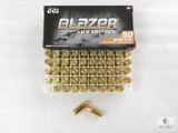50 Rounds CCI Blazer 9mm Ammo. 124 Grain FMJ