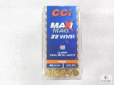 50 Rounds CCI Maximag .22 Magnum Ammo. 40 Grain TMJ 1875FPS