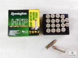20 Rounds Remington HTP .38 Special Ammo. +P 110 Grain Semi Jacketed Hollow Point