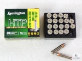 20 Rounds Remington HTP .38 Special Ammo. +P 110 Grain Semi Jacketed Hollow Point