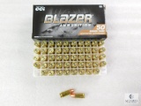 50 Rounds CCI Blazer 9mm Ammo. 124 Grain FMJ