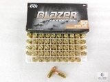 50 Rounds CCI Blazer 9mm Ammo. 124 Grain FMJ