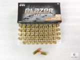 50 Rounds CCI Blazer 9mm Ammo. 124 Grain FMJ