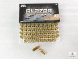 50 Rounds CCI Blazer 9mm Ammo. 124 Grain FMJ