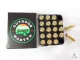 20 Rounds Sierra .380 ACP Ammo. 90 Grain Jacketed Hollow Point
