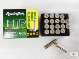 20 Rounds Remington HTP .38 Special Ammo. +P 110 Grain Semi Jacketed Hollow Point